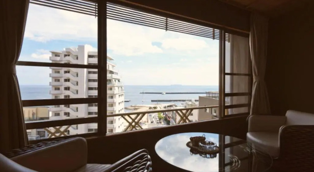 Номер Japanese-style с видом на море Hotel Kan-ichi