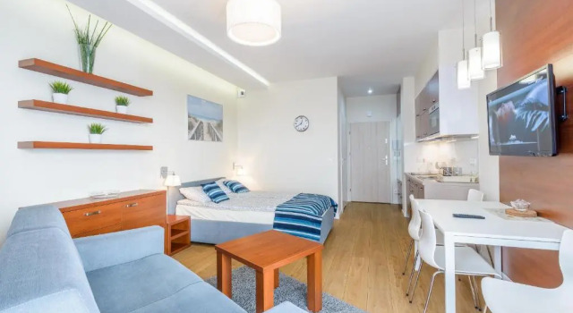Студия APARTAMENTY MIERZEJA - MARINA, Kąty Rybackie, 100m od Zalewu Wiślanego, Bezpłatny Meleks