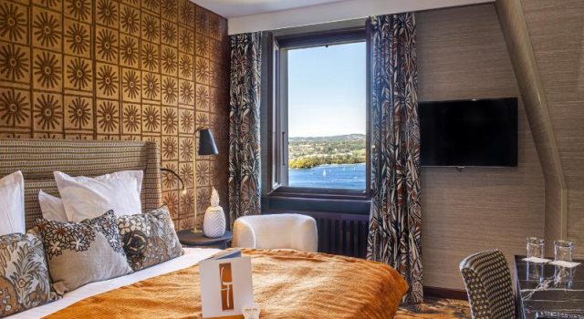 Двухместный номер Deluxe с видом на озеро Les Trésoms Lake and Spa Resort