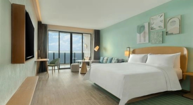 Семейный люкс с видом на море Element by Marriott Yangjiang Hailing Island