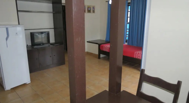 Апартаменты с 2 комнатами с балконом и с частичным видом на море Residencial Vila do Sol, Apartamentos com pé na areia