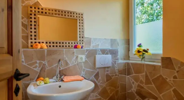 Коттедж с видом на сад Ostsee Ferienhaus Welzin - Schulgartenhaus