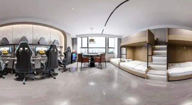 Кровать в общем номере Shaodong Cool Fish e-Sports Hotel