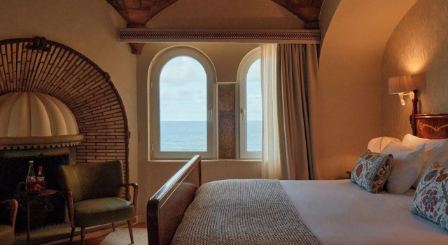Двухместный номер Standard с балконом и с видом на океан Hotel Fortaleza do Guincho Relais & Châteaux
