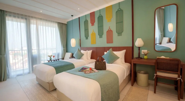 Номер Deluxe с балконом Cozy An Boutique Hotel Hoian