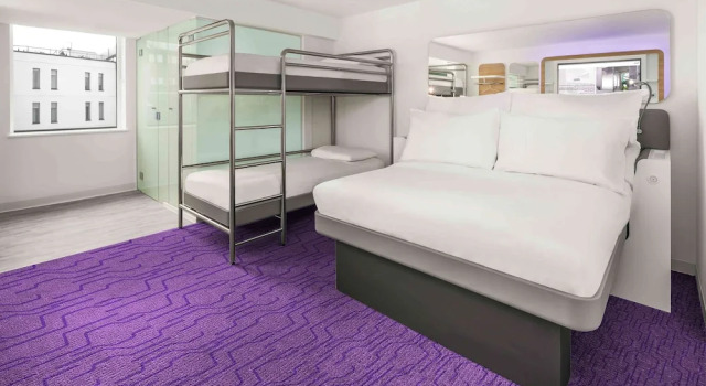 Двухместный номер Family Cabin YOTEL Edinburgh