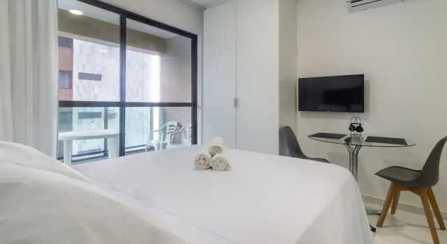 Студия с балконом IAAs - Apartamentos beira-mar em Pernambuco