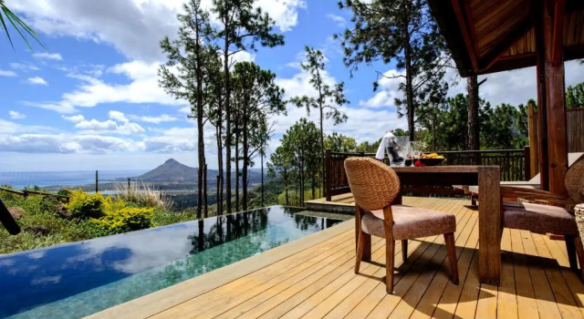 Люкс Deluxe с видом на море Lakaz Chamarel Exclusive Lodge