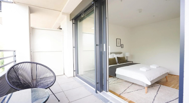 Green Garden Apartment w/.Balcony near Thermal Spa