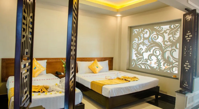 Трёхместный семейный номер Standard с балконом и рядом с пляжем Viva Beach Resort Mui Ne