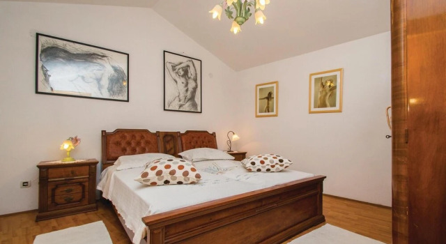 Beautiful Home in Nedescina with Hot Tub, Sauna & 1 Bedrooms