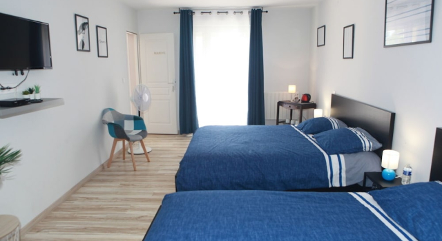Номер Standard с видом на сад Chambres d'hôtes "Au clocher"