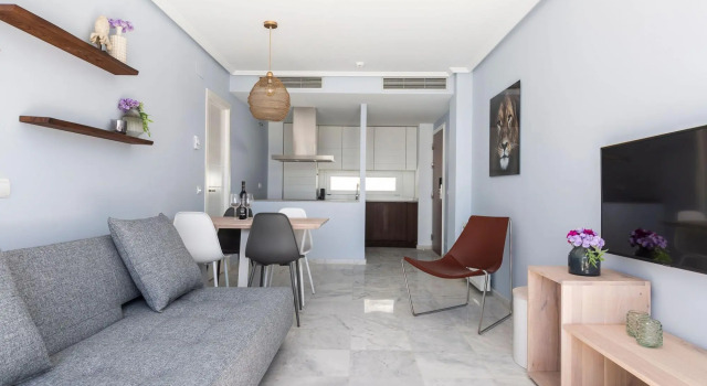 Modern apartment with roof terrace and sea view