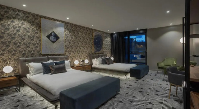 Luxo Quádruplo quarto Hôtel St-Thomas