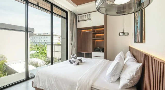 Tropical Elegance 5BR Canggu Villa Near Beach, Rezervovat Vila Chaty v Bali, Chalupa