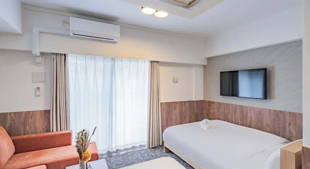 Четырёхместный номер Standard с балконом Apartment Hotel 11 Higashi Umeda