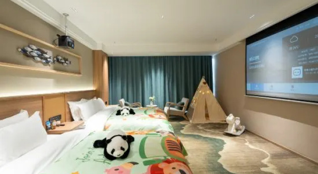 Кровать в общем номере Ya'an Yuanjing Youchao Residence Hotel (Xikang Commercial Plaza Branch)