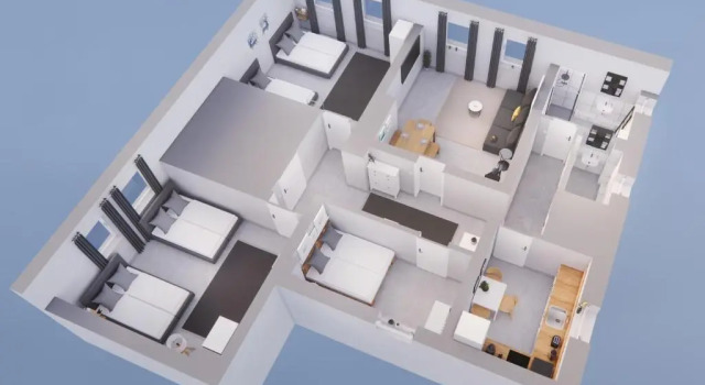 Апартаменты Hamburg Altona - 3 Bedrooms for up to 10