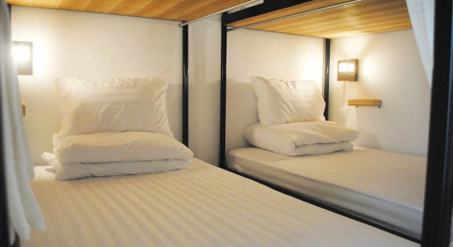 Кровать в общем номере Rimnim Hostel