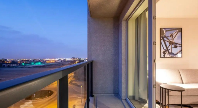 Двухместная студия с балконом Residence Inn by Marriott Brussels Airport