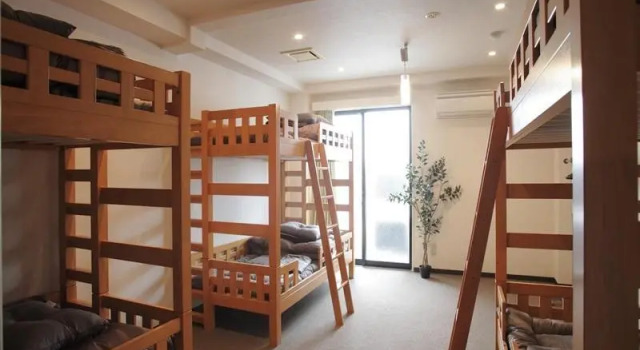 Кровать в общем номере (женский номер) Musubi-an Gion Kamogawa Guest House