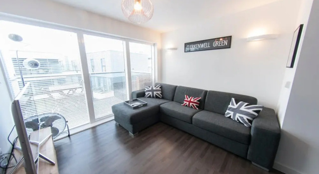 Modern 1-bedroom Flat for 4 in London - Zone 1, Забронировать Отель Ислингтон Лондон, рядом с WIlliam Wallace Memorial
