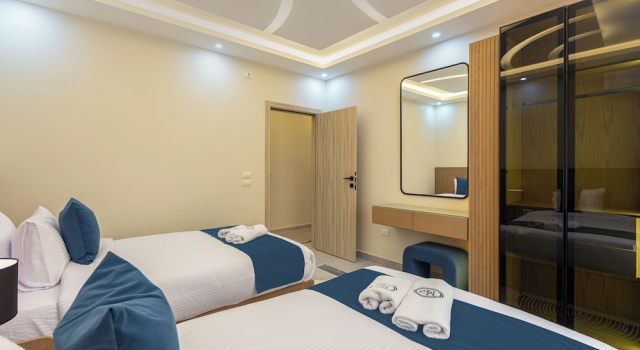 Апартаменты Deluxe с 4 комнатами с балконом и с видом на город Beithady Luxury Aparthotel Lotus - BH-73