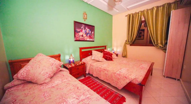 Bahçe manzaralı Standart çift kişilik oda Riad Mimosa
