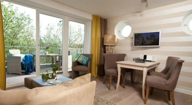Люкс с частичным видом на море Hotel STRAND am Königshafen