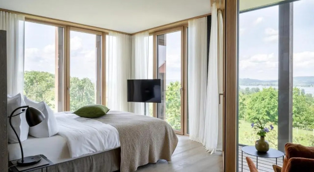 Двухместный номер Deluxe с видом на озеро Hotel Hirschen Horn