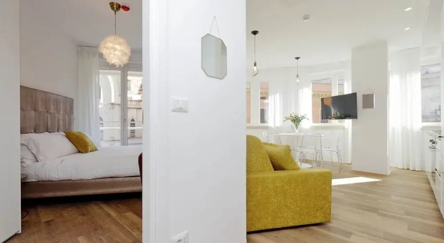 Апартаменты Deluxe с балконом и с видом на город FlaviaDesign City Suites Rome by Halldis