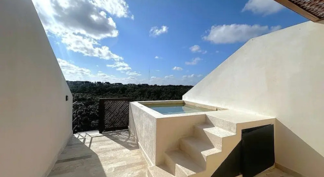 Balkonlu Standart dört kişilik çatı katı oda Wyndham Residences Tulum