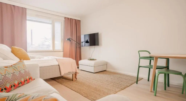 Fresh studio with balcony in central Turku, Réserver Hôtel Turku Finlande-Méridionale
