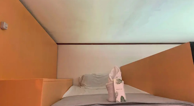 Кровать в общем номере Green Dales Travellers Inn Puerto Princesa