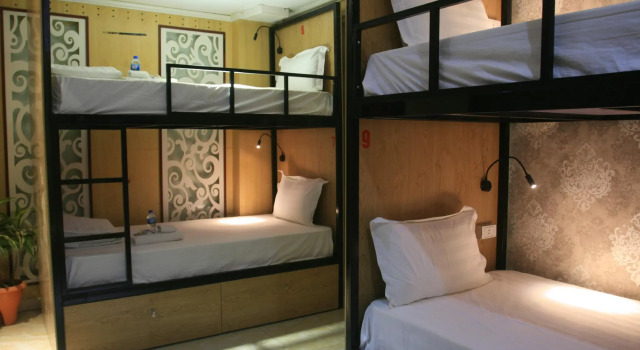 Кровать в общем номере Sen Trang Hotel