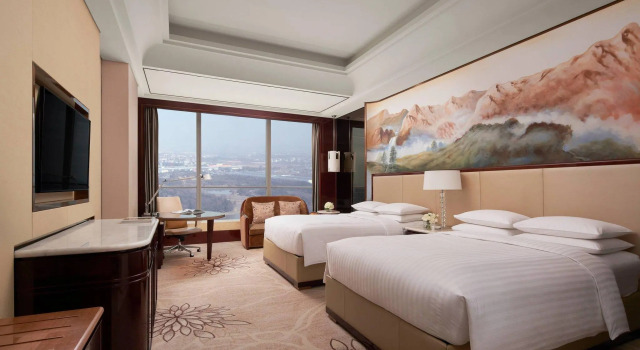 Двухместный номер Deluxe с видом на озеро Yiwu Marriott Hotel