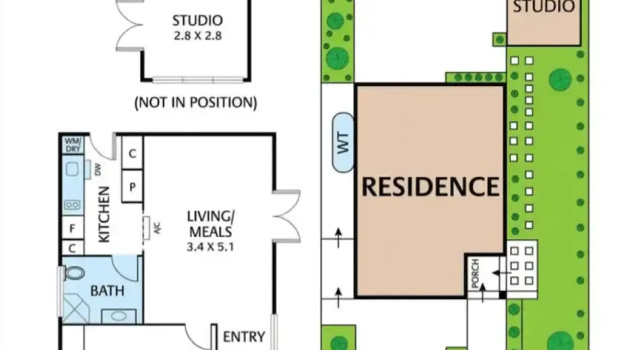 Апартаменты Wellness Escape: 1-bed Home + Studio & Sauna