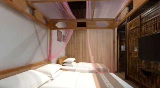 Семейный люкс с видом на внутренний двор Luogong Qiuyuan Homestay