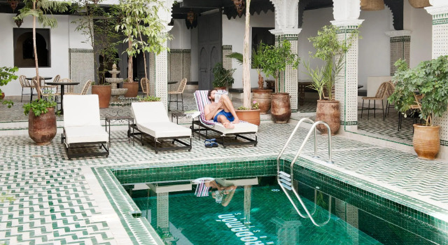 Кровать в общем номере Rodamon Riad Marrakech