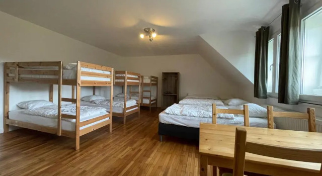 Кровать в общем номере Die Strumpffabrik - Guesthouse