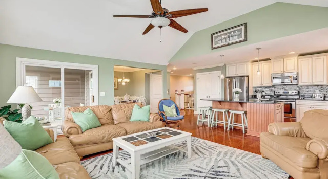 Steps to Beach: Gem w/ Views & Dock in Oak Island
