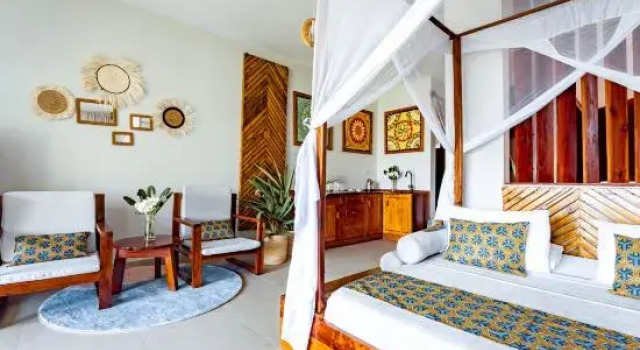 Люкс Deluxe с частичным видом на океан Zanzibella Hotel & SPA