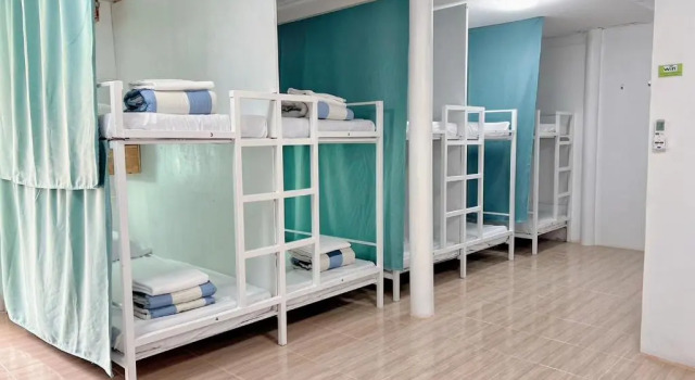 Кровать в общем номере Yoghurt Home