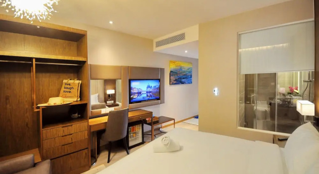 Двухместная студия Standard с видом на город PANORAMA Condotel by HLG