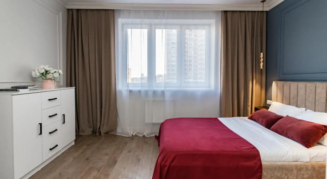Четырёхместные апартаменты c 1 комнатой с балконом Gallery Apartments