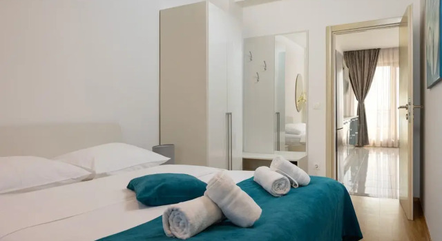 Апартаменты Deluxe с балконом и с видом на море Apartments Lea