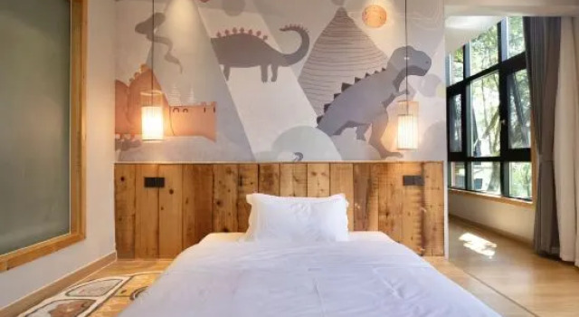 Люкс с красивым видом из окна Home stay at night