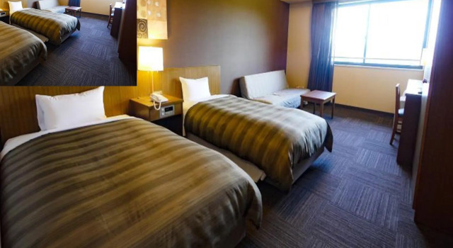 Двухместный номер Standard Route Inn Grantia Hidatakayama Wakura no yado