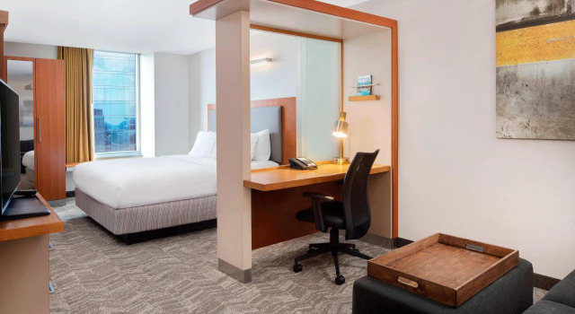 Двухместная студия с видом на город SpringHill Suites Indianapolis Downtown