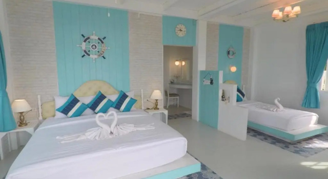 Трёхместный номер Standard с видом на море DD Hut Koh Tao